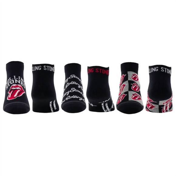 NEW PERRI’S SOCKS unisex - rolling stones collegiate tongues liner socks - 3 pai - Picture 2 of 2